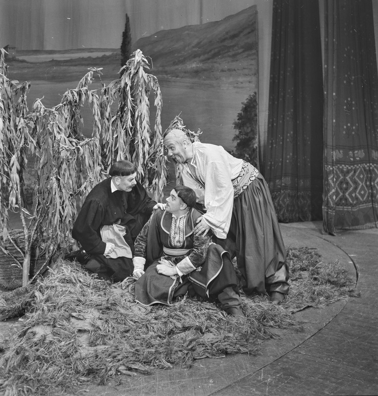 Zaporoožlane Doonau taga, Teater Estonia, 1948, osades: Prokop – Alfred Mering, Netšai -Viktor Gurjev, Karass- Aaro Pärn