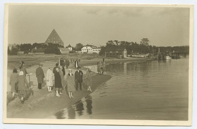 Tallinn, Pirita, on the top of the river, behind the façade of the monastery.  duplicate photo