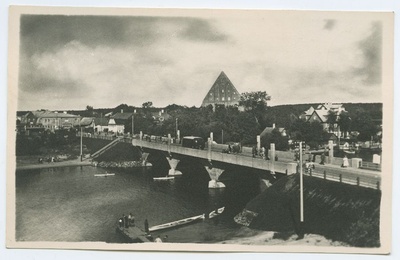 Tallinn, Pirita, the river and a new bridge.  duplicate photo