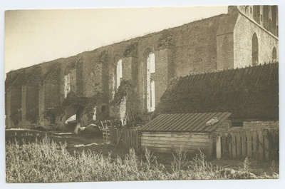 The ruins of the Pirita monastery, the northern wall of the church from outside.  duplicate photo