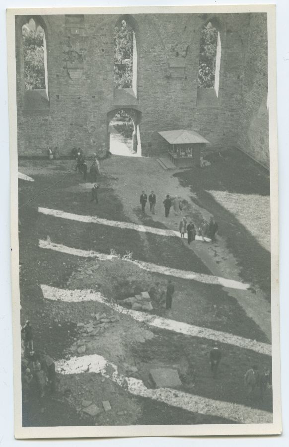 The ruins of the Pirita monastery in Tallinn, the view of the inside of the church towards the west.