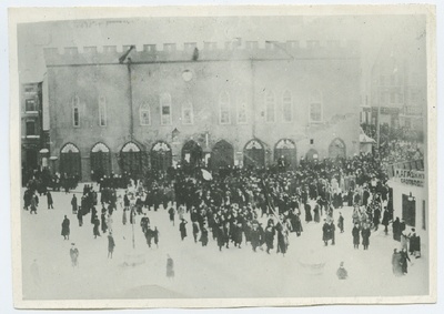 February 1917 revolution, demonstration at Raekoja square.  duplicate photo