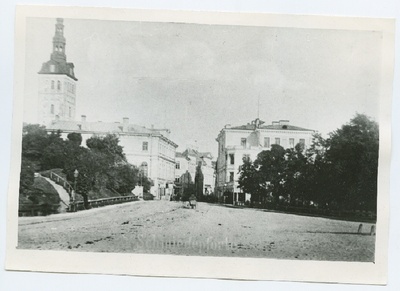 Tallinn, view Harju Street, behind the left Niguliste Church.  duplicate photo