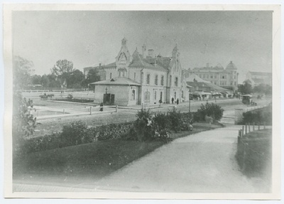 Tallinn, former Russian market ca. 1900, in the middle of the market storehouse.  duplicate photo