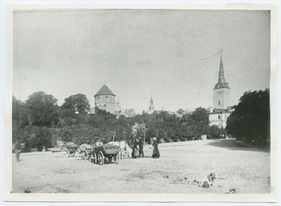 Tallinn, view of the Heinaturu (now Freedom Square).