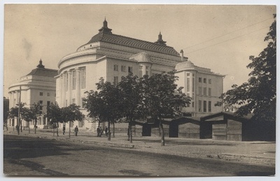 Tallinn, Theatre "Estonia", right market tubes.  duplicate photo