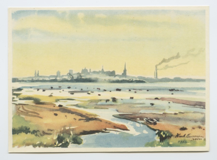 Tallinn, vaade Piritalt (kunstnik Karl Burman).