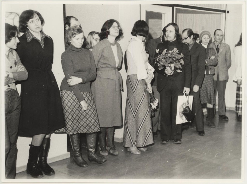 Noorte läti graafikute näituse avamine 20.01.1978.a.