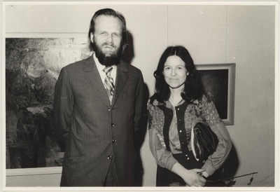 Noorte maalijate grupinäituse avamine 25.03.1977.a. J. Arrak ja K. Kaasik  similar photo