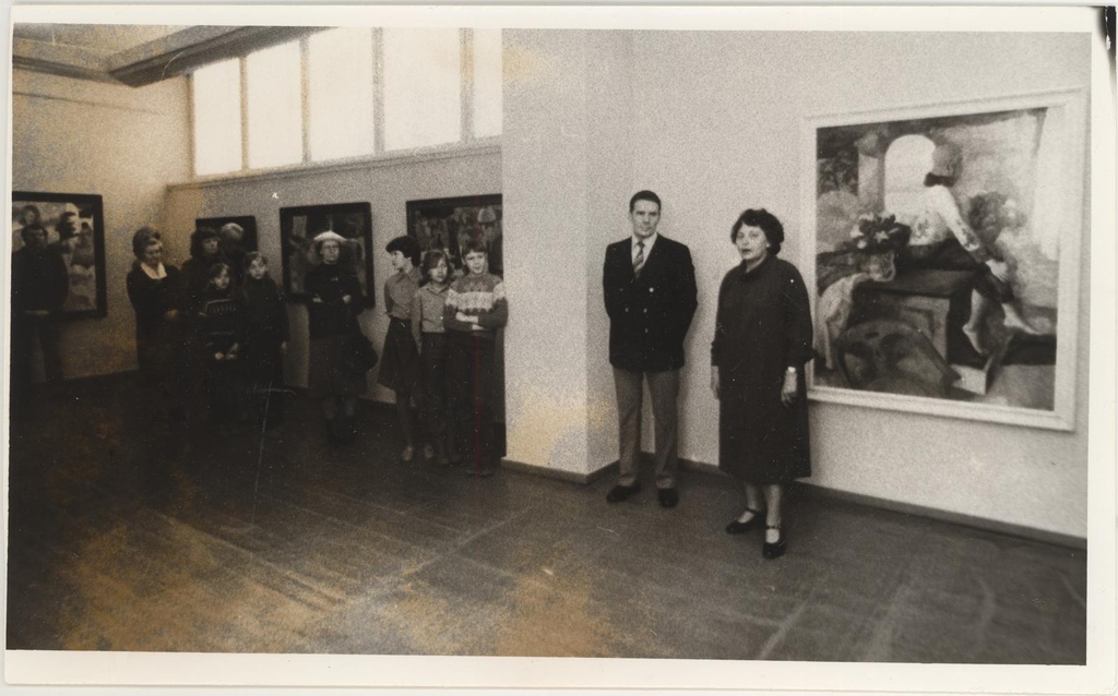 O. Subbi näituse avamine muuseumis 02.04.1982.a.