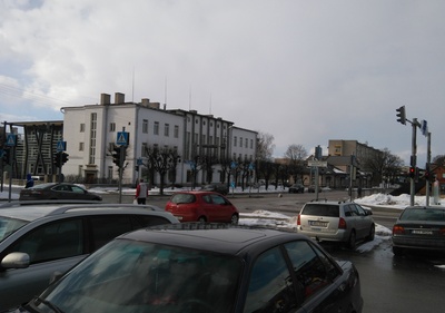 Rakvere. Political miiting on the Turku Square rephoto