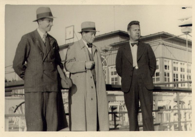 August Volberg, August Esop, Gustav Rattur koos kaaslastega
