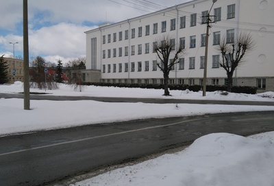 View of Rakvere I High School building rephoto