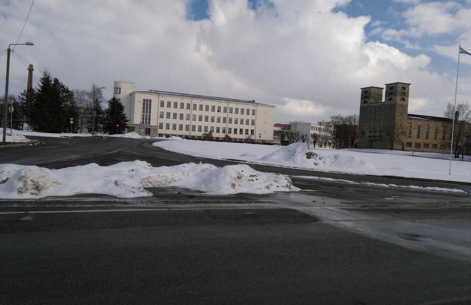 Rakvere, Demonstration of the Great Socialist October Revolution rephoto