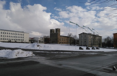 Rakvere, Demonstration of the Great Socialist October Revolution rephoto