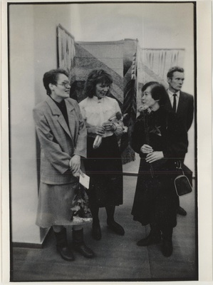 Kai Luiga ja Marget Tafeli näituse avamine 04.12.1987.a.  similar photo