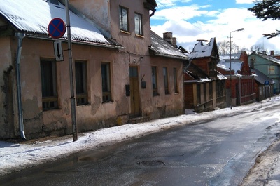 Guard and Hans Teetlaus in Rakvere rephoto