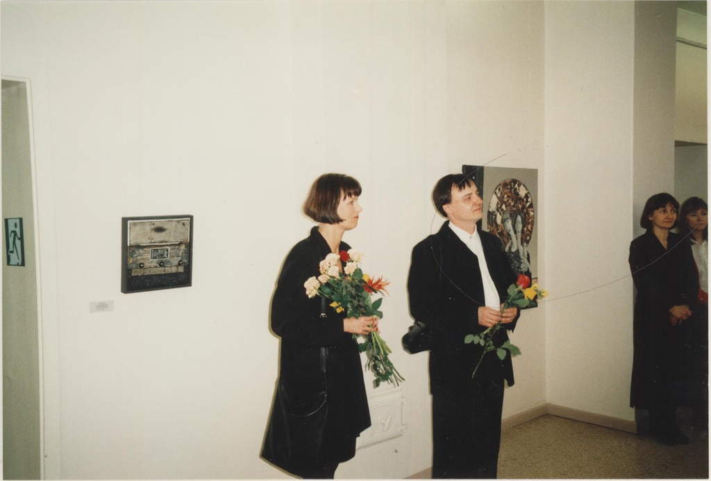 V. Zarina ja K. Zarinsi näituse avamine 30.03.1999. Vija Zarina, Kaspars Zarins