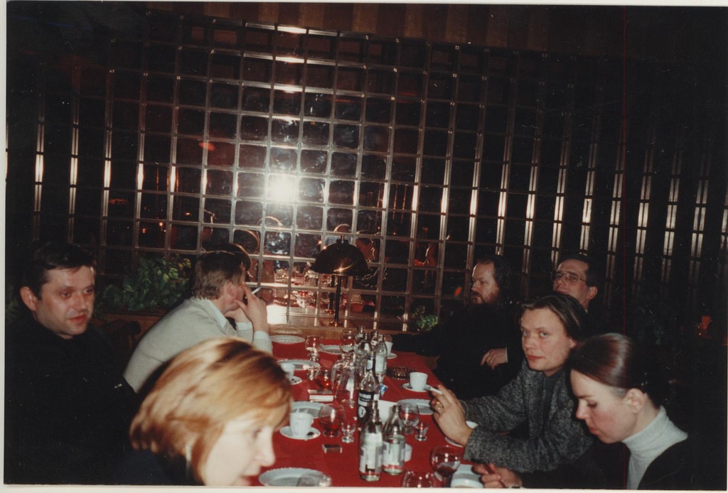 1970.a. eesti kunsti näituse avamisele järgnenud istumine restoranis "Tarvas" 28.02.1997.a