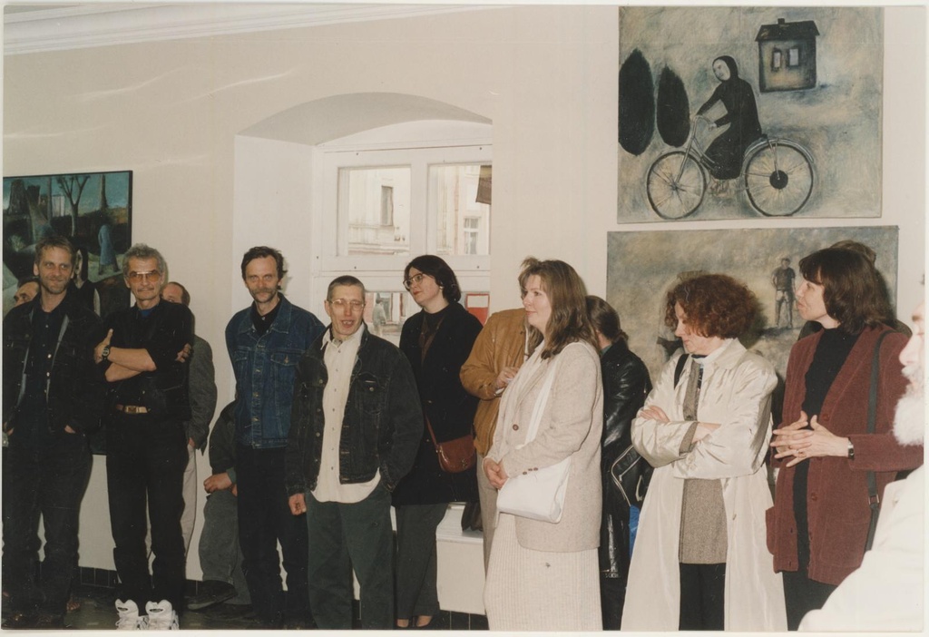 Rein Kelpmani ja Vello Trelli näituse avamine Kivisilla Pildigaleriis 30.05.2001.