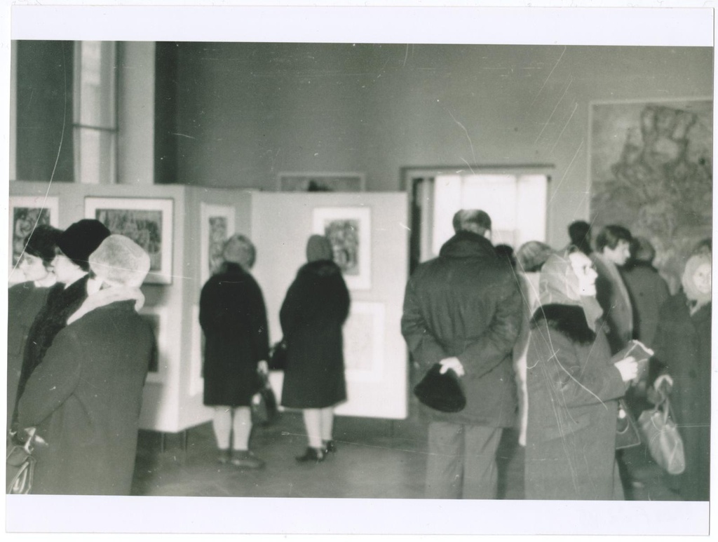 Elmar Kitse teoste näitus Tartu Kunstnike Majas novembris 1966. a