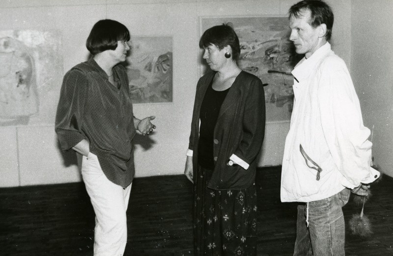 H. Vahersalu näituse avamine Kunstnike Majas mais 1993