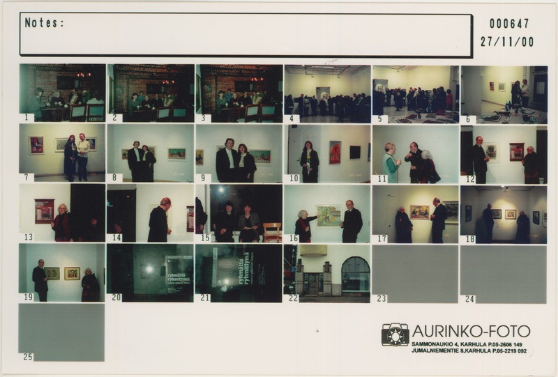 Näituse avamine Kotkas 23.11.2000