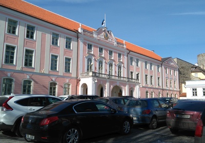 Tallinn, Toompea Castle Fassade. rephoto