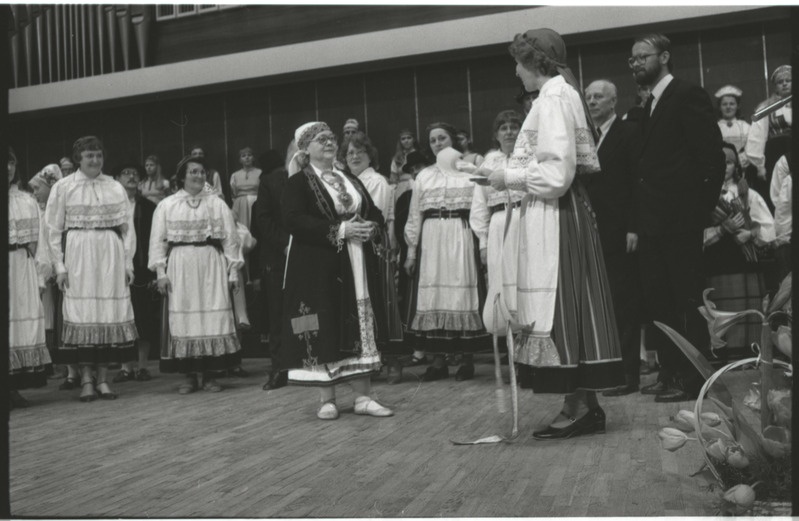 Helju Mikkeli loomingu õhtu "Vanemuise" kontserdisaalis. 16. märts 1985. a.