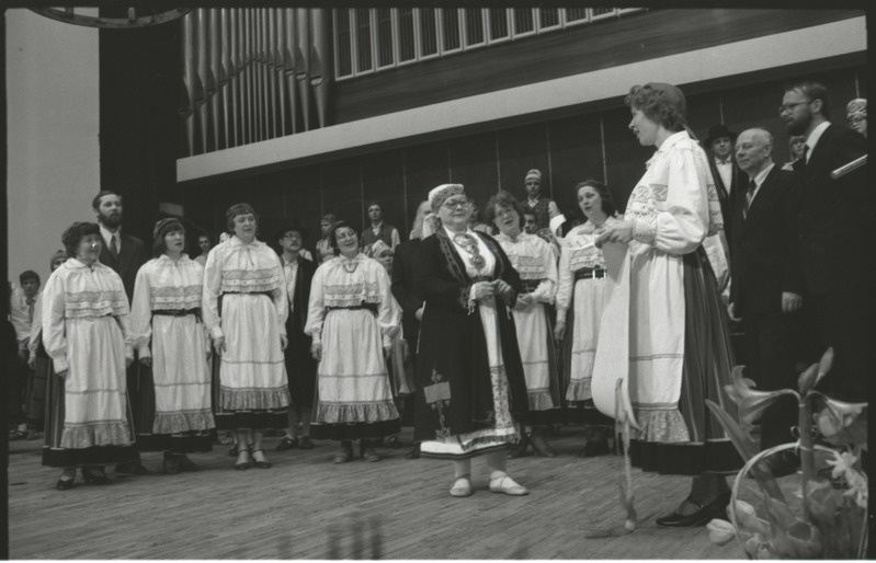Helju Mikkeli loomingu õhtu "Vanemuise" kontserdisaalis. 16. märts 1985. a.