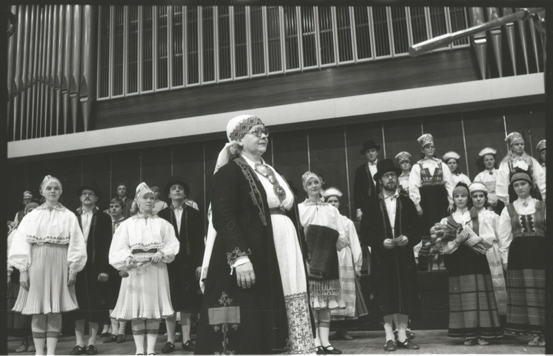 Helju Mikkeli loomingu õhtu "Vanemuise" kontserdisaalis. 16. märts 1985. a.