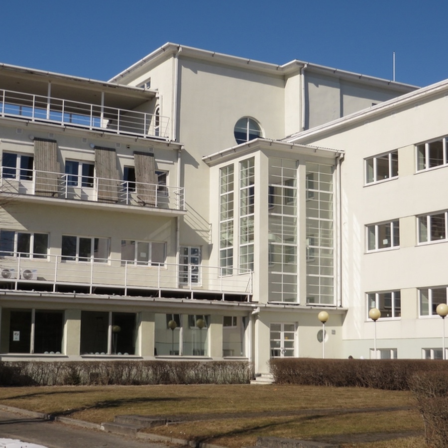 Pärnu, view of the beach hotel. rephoto