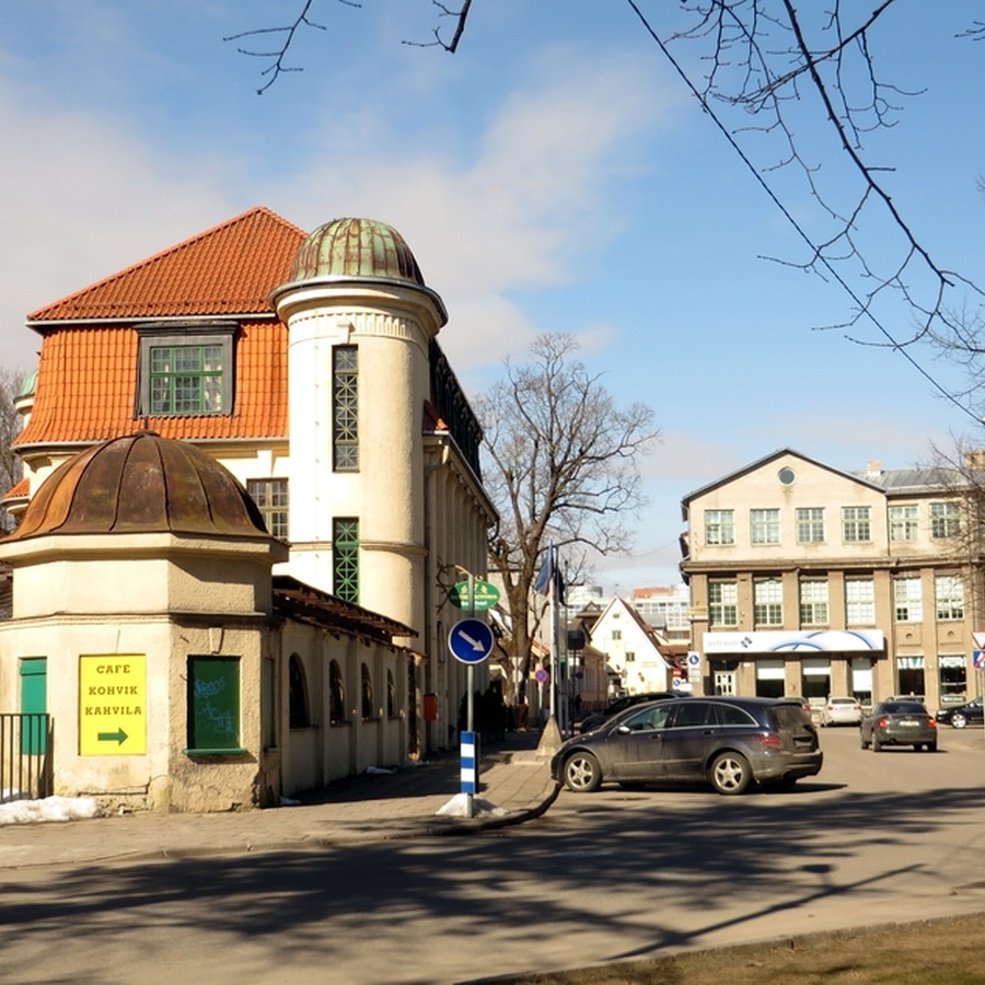 Pärnu, city centre view. rephoto