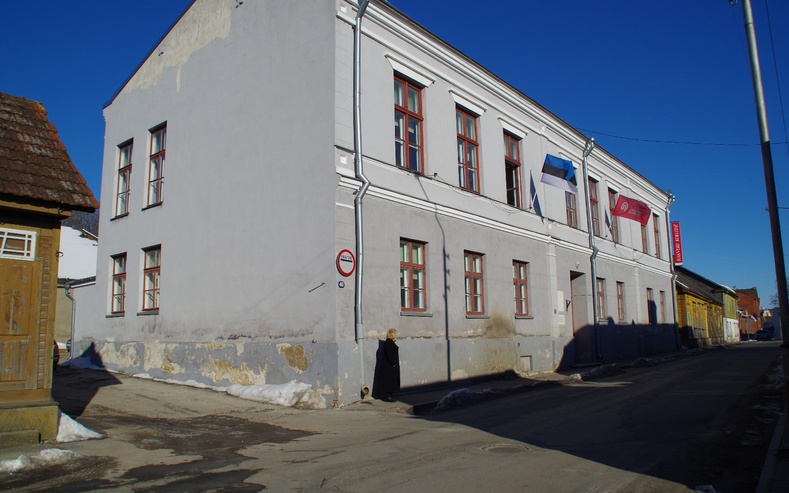 Rakvere City III primary school building rephoto