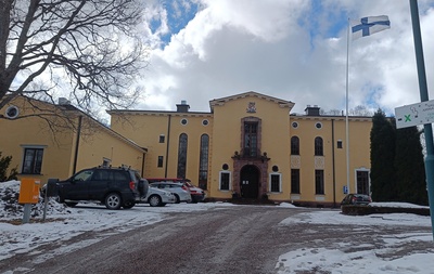 Mäntsälä, Saaren kartanon pääsisäänkäynti, 1935. rephoto