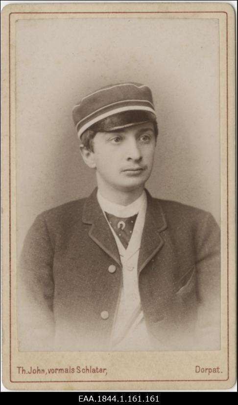Korporatsiooni "Livonia" liige Harry von Stryk, portreefoto