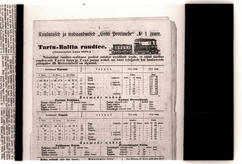 Eesti Postimees nr. 1, 1877. a