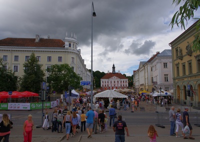 Tartu Raekoja Square and Raekoja by Kivisilla rephoto