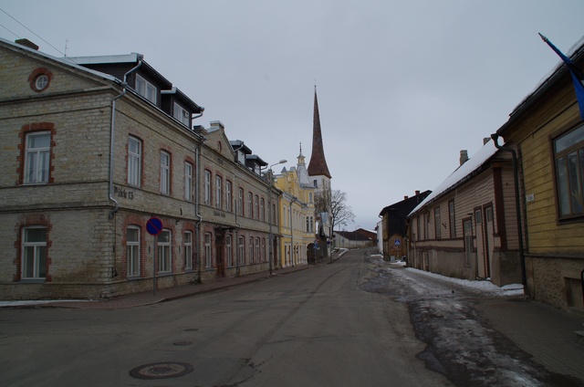 Long street in Rakvere rephoto