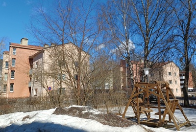 Ruskeasuon läpikulkutalot, Tenholantie 3-5, valmistunut 1953. rephoto