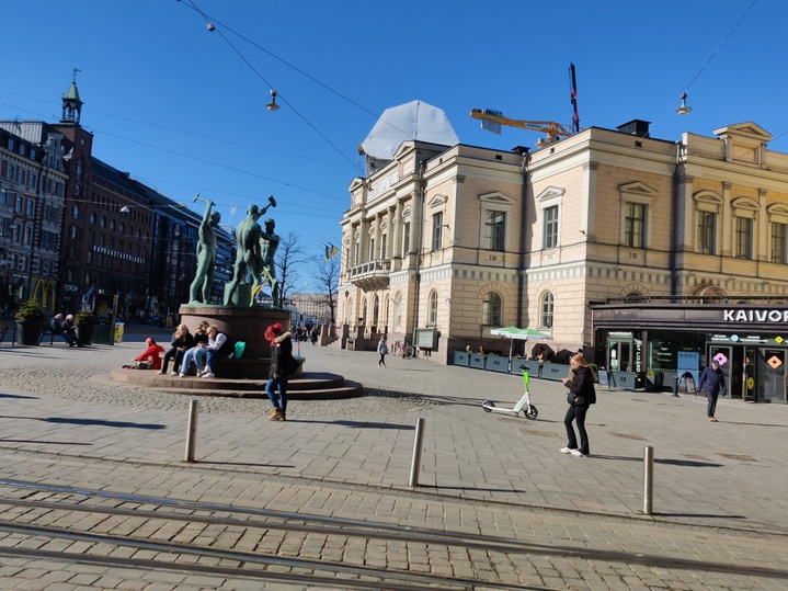 Helsinki, Vanha ylioppilastalo, Aleksanterinkatu 23, Mannerheimintie 3 rephoto