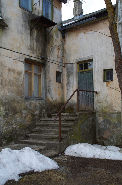 Rakvere Pedagoogika school building staircase rephoto