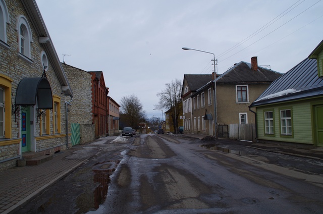 Street in Rakvere rephoto