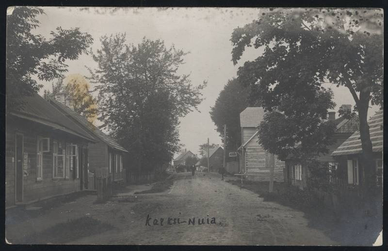 fotopostkaart, Karksi khk, Karksi-Nuia, Pärnu mnt, u 1920