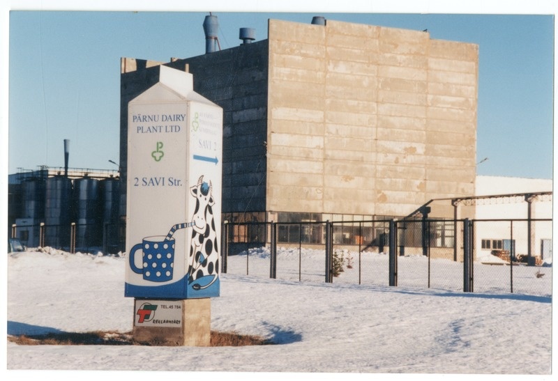 Foto. Pärnu piimakombinaadi ehitamine