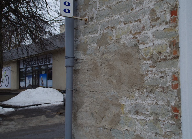 Rakvere Lai street 25 building remembrance cup opening rephoto