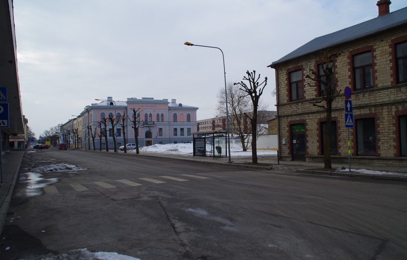 Rakvere, Start of Laia Street rephoto