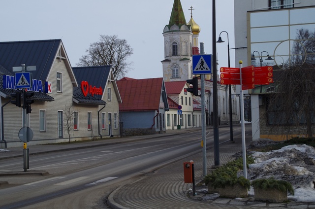 Hans Teetlaus at the Linda store in Rakvere rephoto