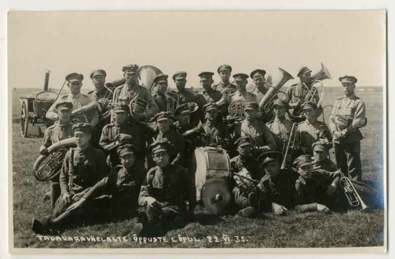Foto. Orkester õppuste ajal