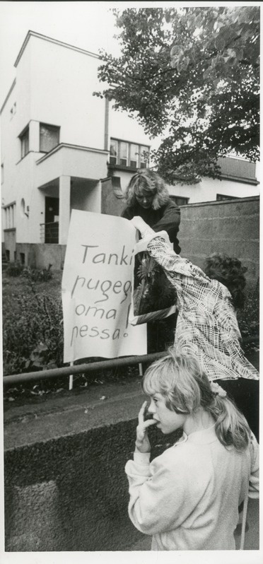 Foto. Protesteerivad inimesed
